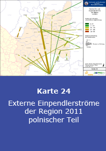 Externe Einpendlerströme der Region 2011 - polnischer Teil