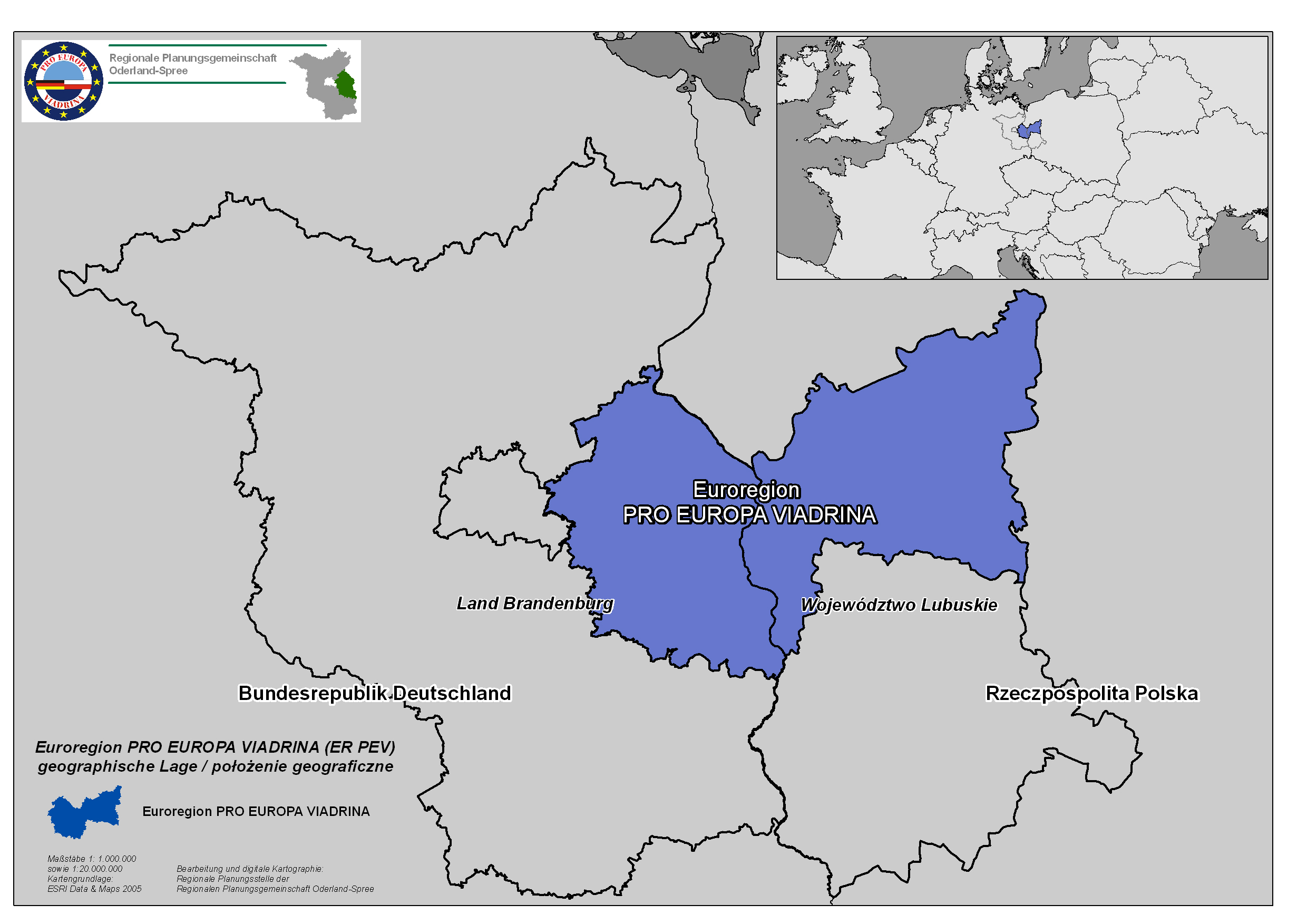 euroregion viadrina geografische lage europa