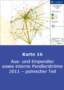 Aus- und Einpendler sowie interne Pendlerströme 2011 – polnischer Teil