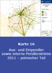Aus- und Einpendler sowie interne Pendlerströme 2011 – polnischer Teil