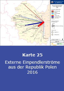 Externe Einpendlerströme aus der Republik Polen 2016