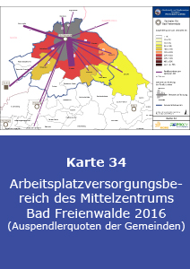 Arbeitsplatzversorgungsbereich des Mittelzentrums Bad Freienwalde 2016