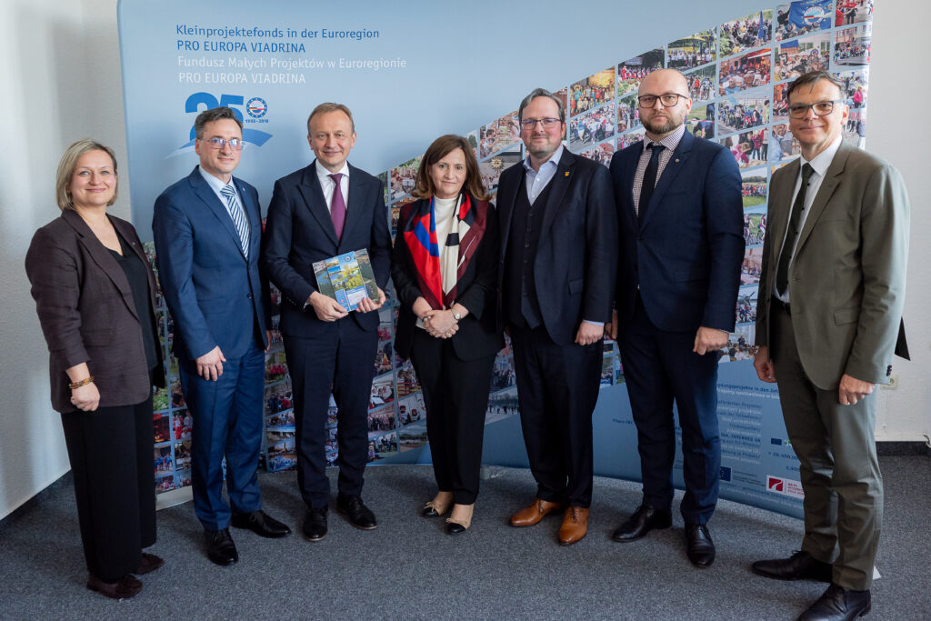 Besuch EU-Kommissar Piotr Serafin in der Euroregion PRO EUROPA VIADRINA | Frankfurt (Oder) 23.04.2026