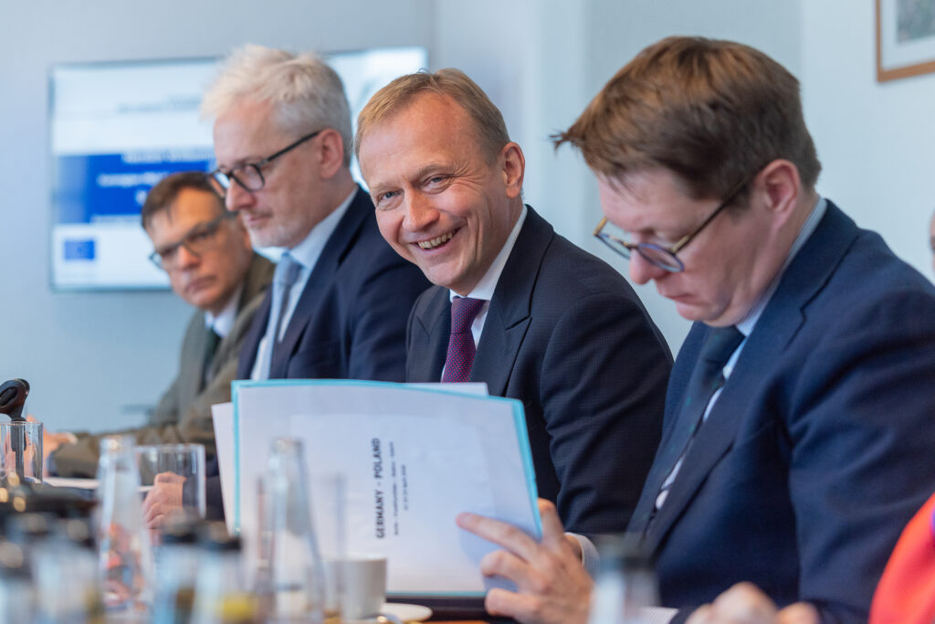 Besuch EU-Kommissar Piotr Serafin in der Euroregion PRO EUROPA VIADRINA | Frankfurt (Oder) 23.04.2026