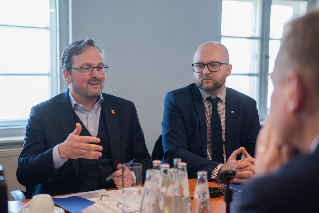 Besuch EU-Kommissar Piotr Serafin in der Euroregion PRO EUROPA VIADRINA | Frankfurt (Oder) 23.04.2026